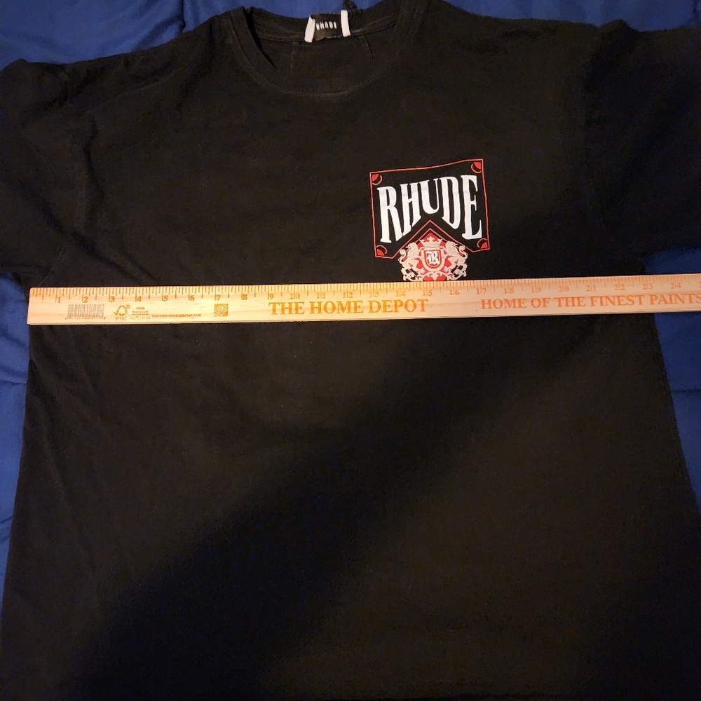 Rhude Black Graphic T-Shirt